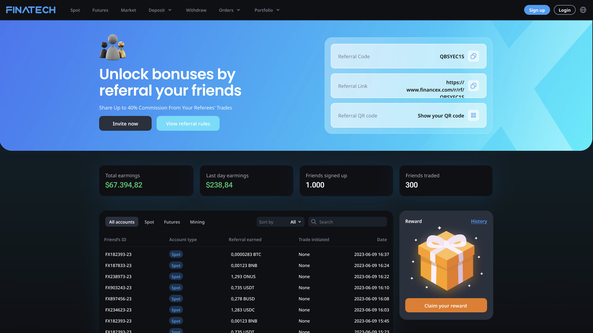 unlock manage coin